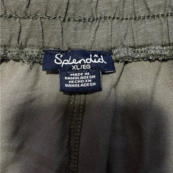 Splendid jogger pants size XL Camo green print comfort soft rayon - Picture 5 of 8